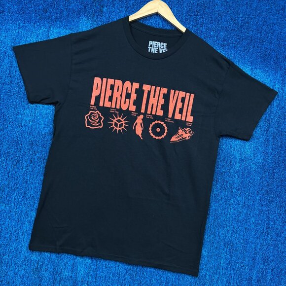 Pierce the Veil I Cant Hear You World Tour Rock Band Tee L - Picture 3 of 4